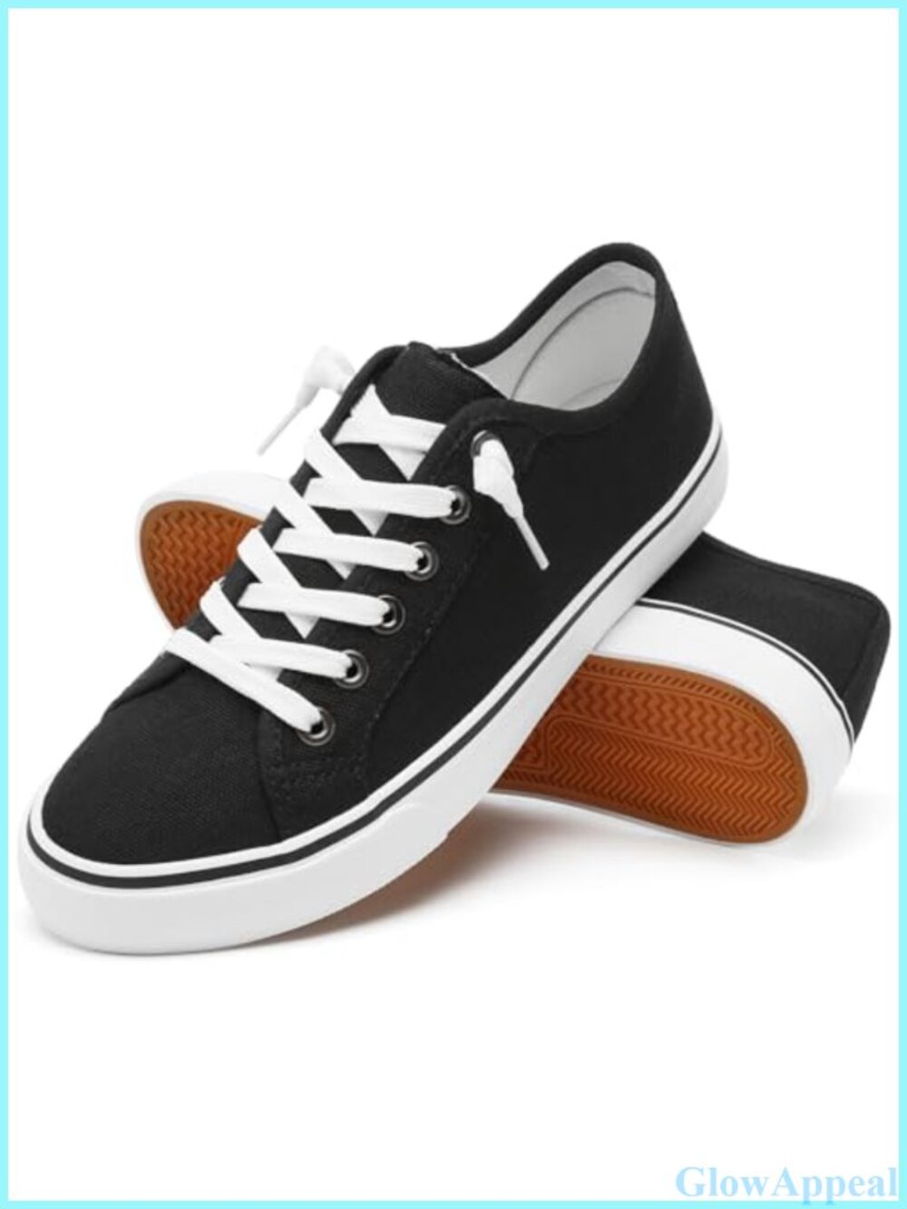 Women's Canvas Slip-On Sneakers Lace-Up Low Top Casual Flats Breathable